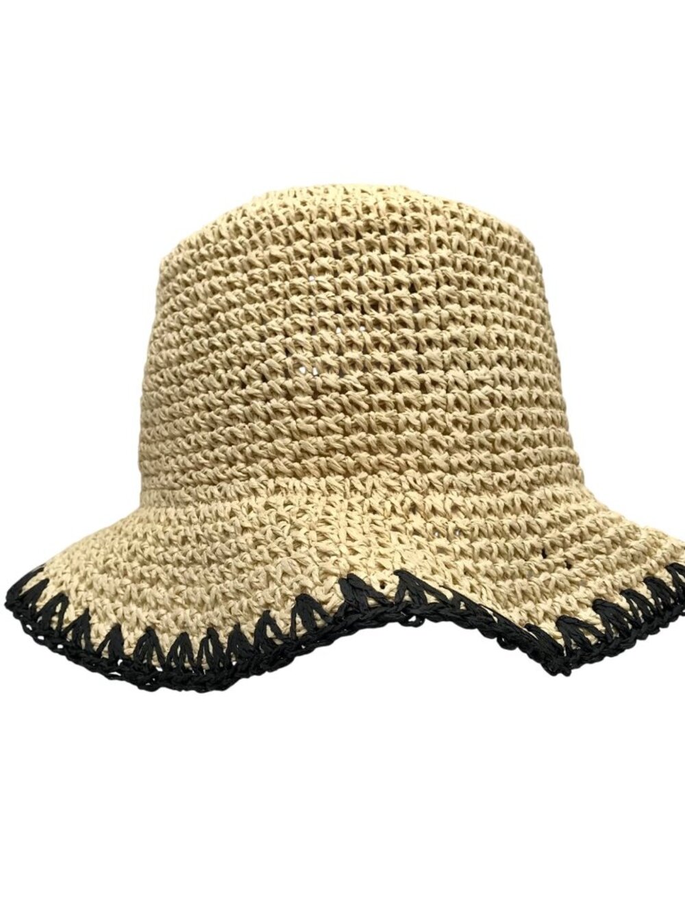 I.N.C. International Concepts Tan And Black Woven Hat